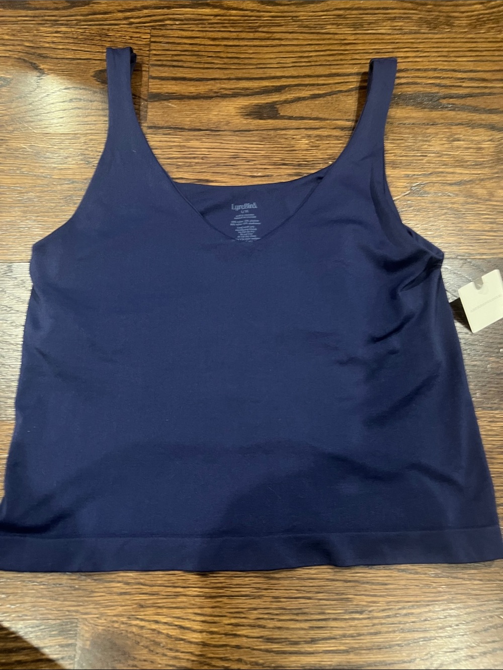 Anthropologie Navy V-Neck Tank Top